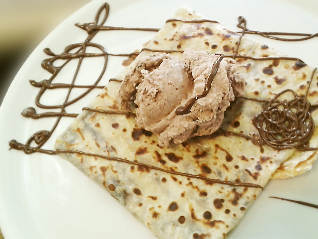 Crepe helado rocher